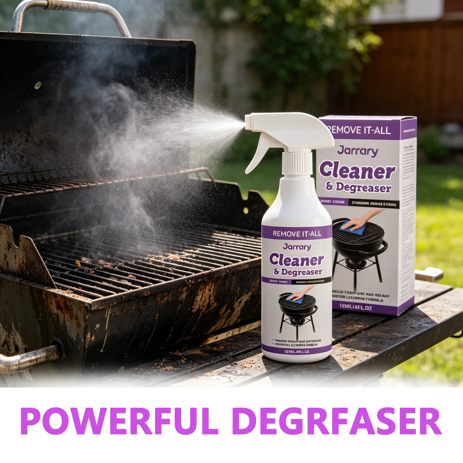 Commercial Kitchen Grease Cleaner - Desengordurante Pesado em Spray para Grelhas