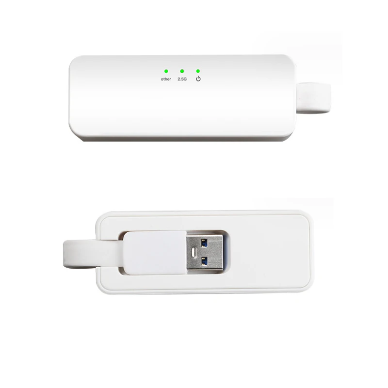 2,5g netzwerk gaming usb netzwerk karte stecker und play gigabit netzwerk adapter RJ-45 lan adapter netzwerk kabel schnitts telle konverter