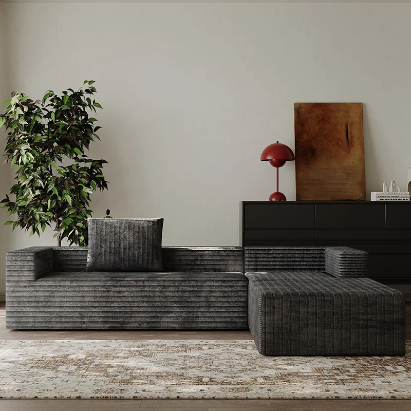 # Shaped Compressed Vacuum Sofa Corduroy  Sofa Set Modular