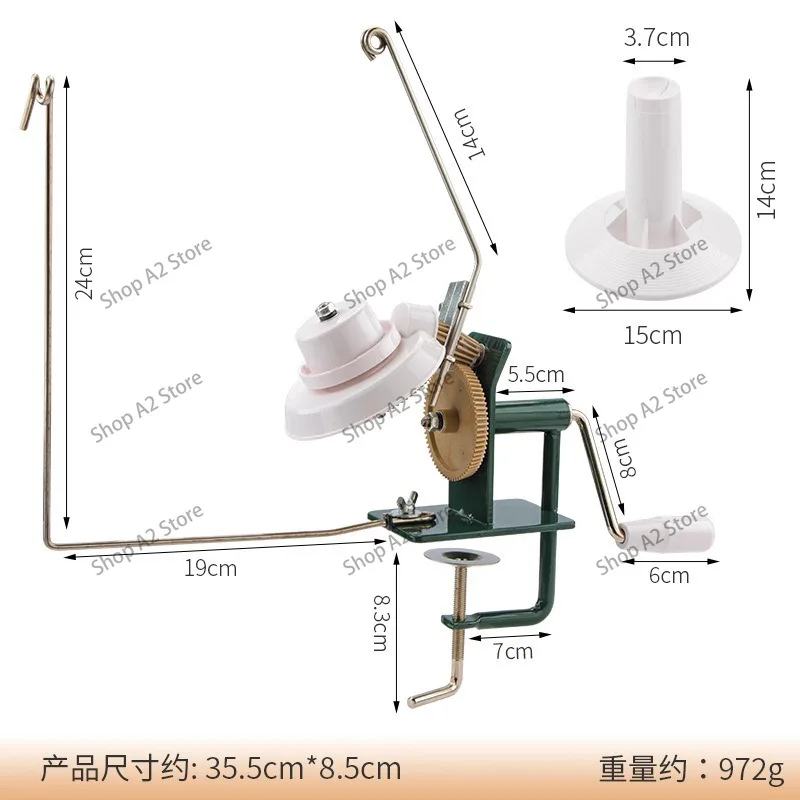 Winding machine, manual yarn textile winding machine, quick hand crank machine, household winder