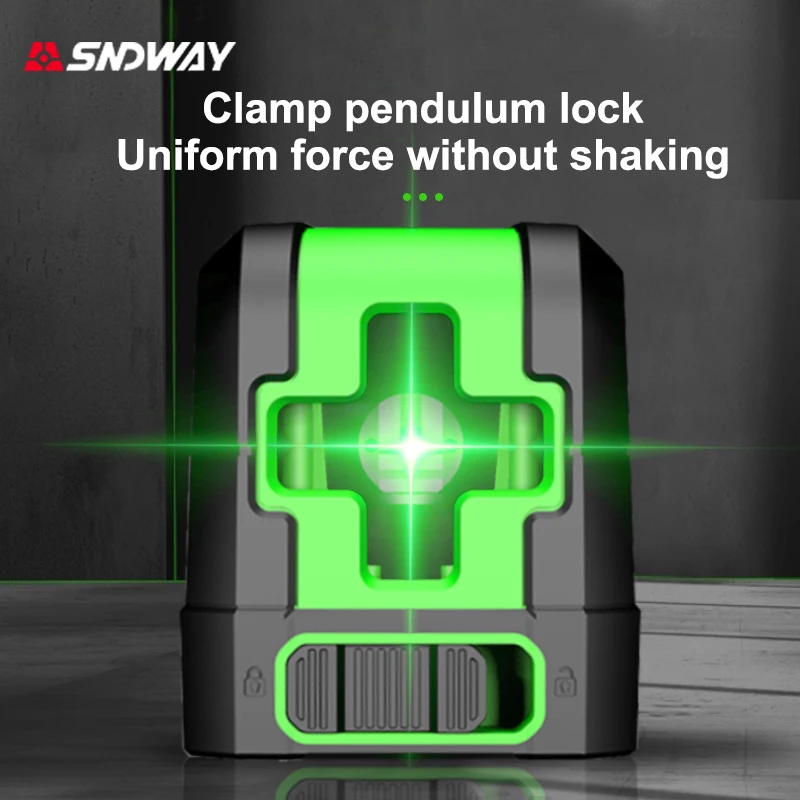 SNDWAY Laser Level Green Beams Laser Horizontal & Vertical Cross-Line Self-leveling Laser LevelerMagnetic Base