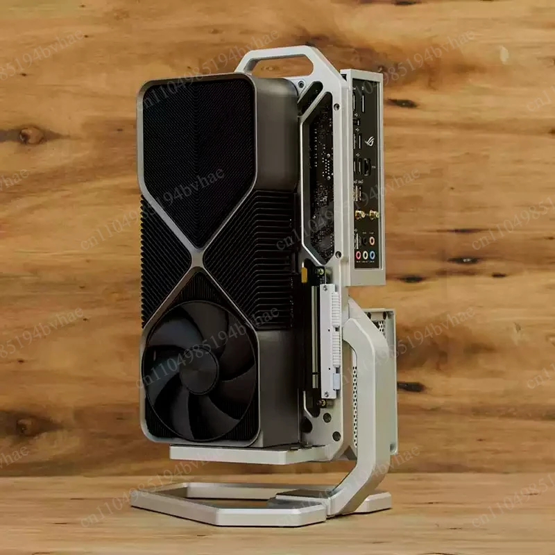 Aluminum Alloy Open ITX Computer Case Adjustable Tilt Angle Mini ITX PC Test Rack Chassis