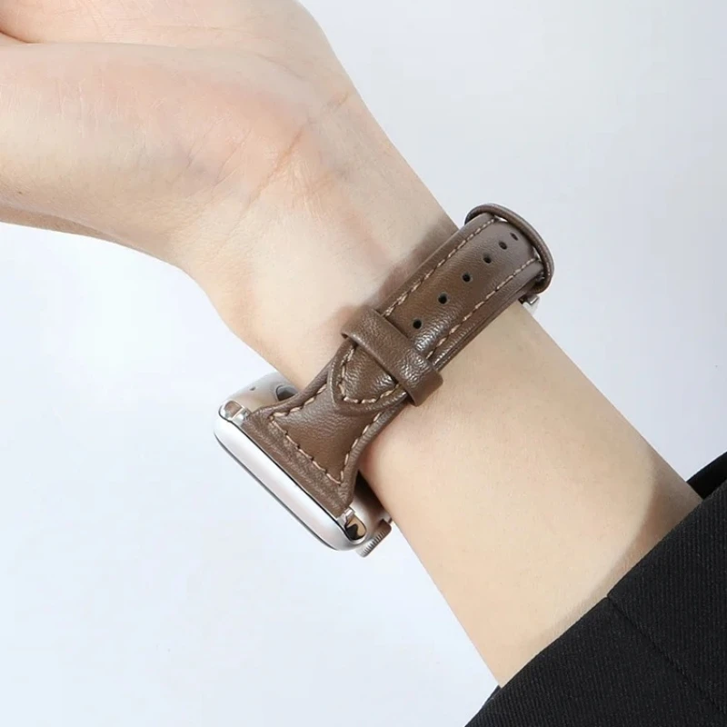 Slim Leather Watch …