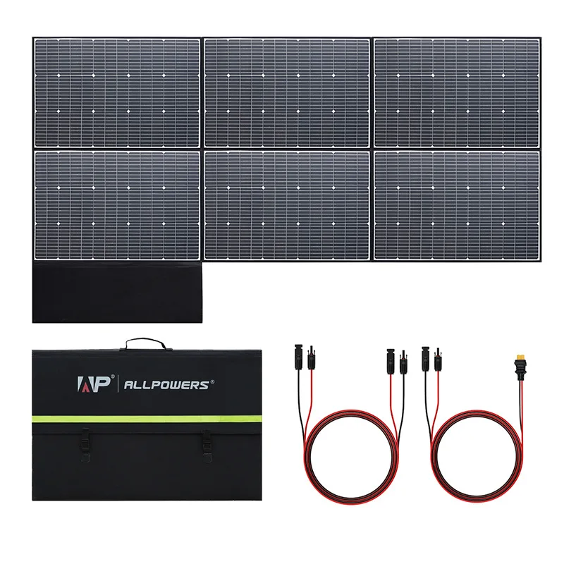 Solar charging panel Outdoor solar folding bag 600W high power car charger