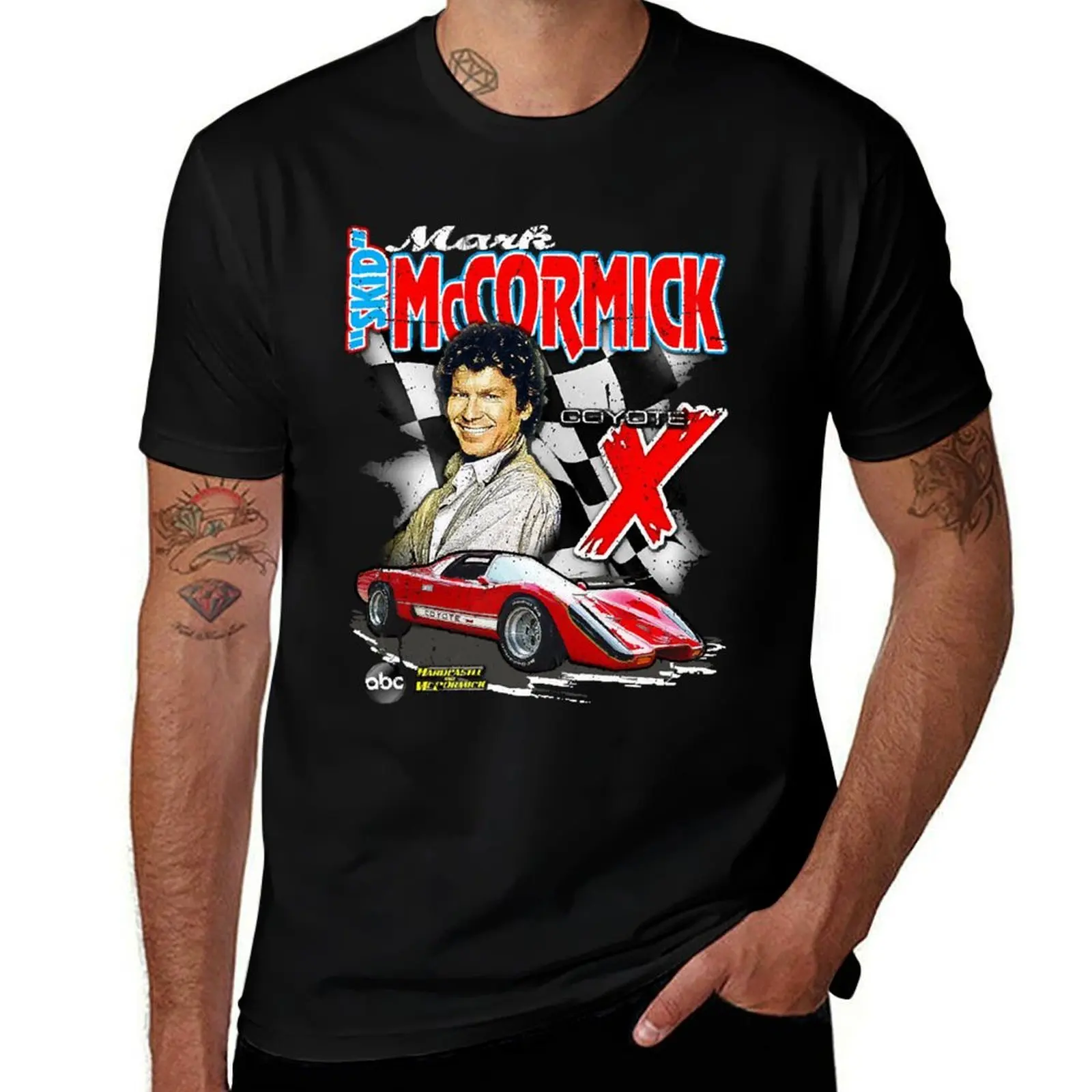 Mark Skid McCormick T-Shirt Christmas Theme Tee Top T-Shirt