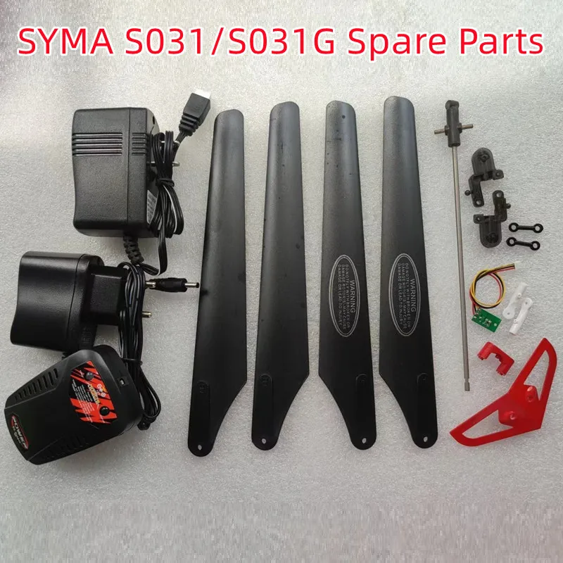 SYMA S031 S031G Connect Buckle Inner Shaft Gears Head Cover Main Blade Grip Set R/C Spare Parts Helicopter