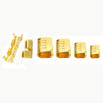 100/200/500/peças crimpagens de fio de cobre em forma de u h62 fivela de fio de latão terminal de extremidade de fáscia conexão rápida 454tabc 452 453 0.2-10mm2