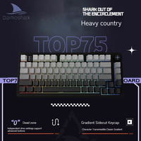 Darmoshark Top-75 Magnetic Axis Three Mode Wireless Hot Plug Customized Rgb Lamp Effect Esports Game Office Mechanical Keyboards