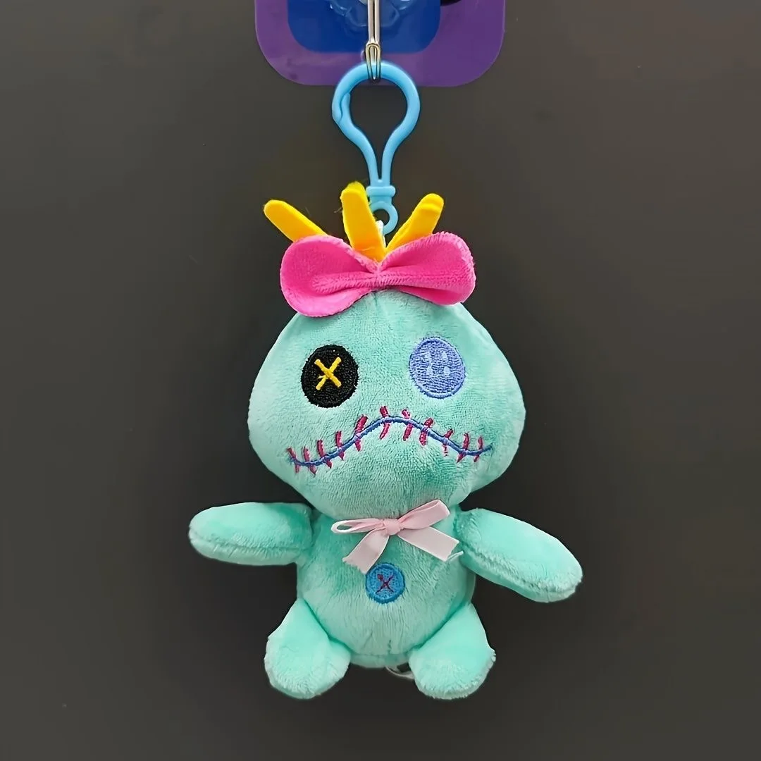 LLavero de peluche de punto de dibujos animados para niños, muñeca, mochila, colgante, pantalones para amantes, juguete de peluche colgante, regalo de cumpleaños para niño
