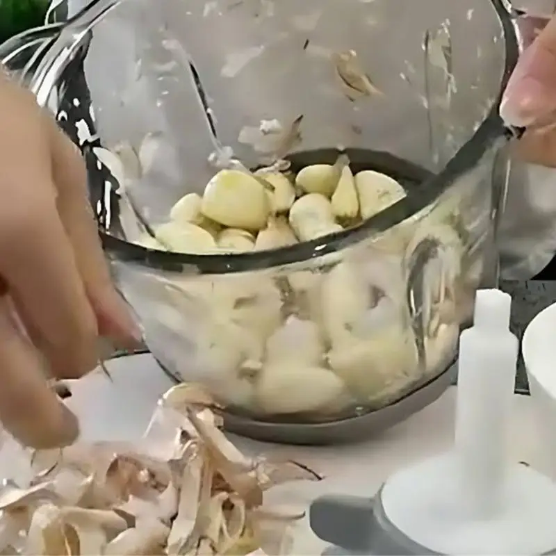 E8BD Garlic Peeling Attachments for 3/2L Grinder Silicone Garlic Peeler Accessory Practical Kitchen Gadget