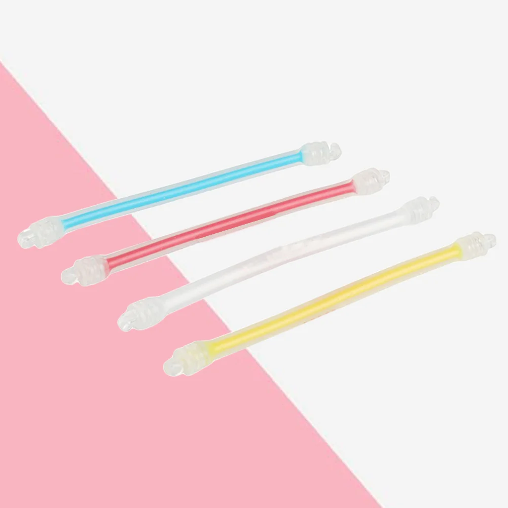 

6Pcs Long Tennis Racquet Vibration Dampener Long Double Hooks Tennis Racket Silicone (Mixed Color)