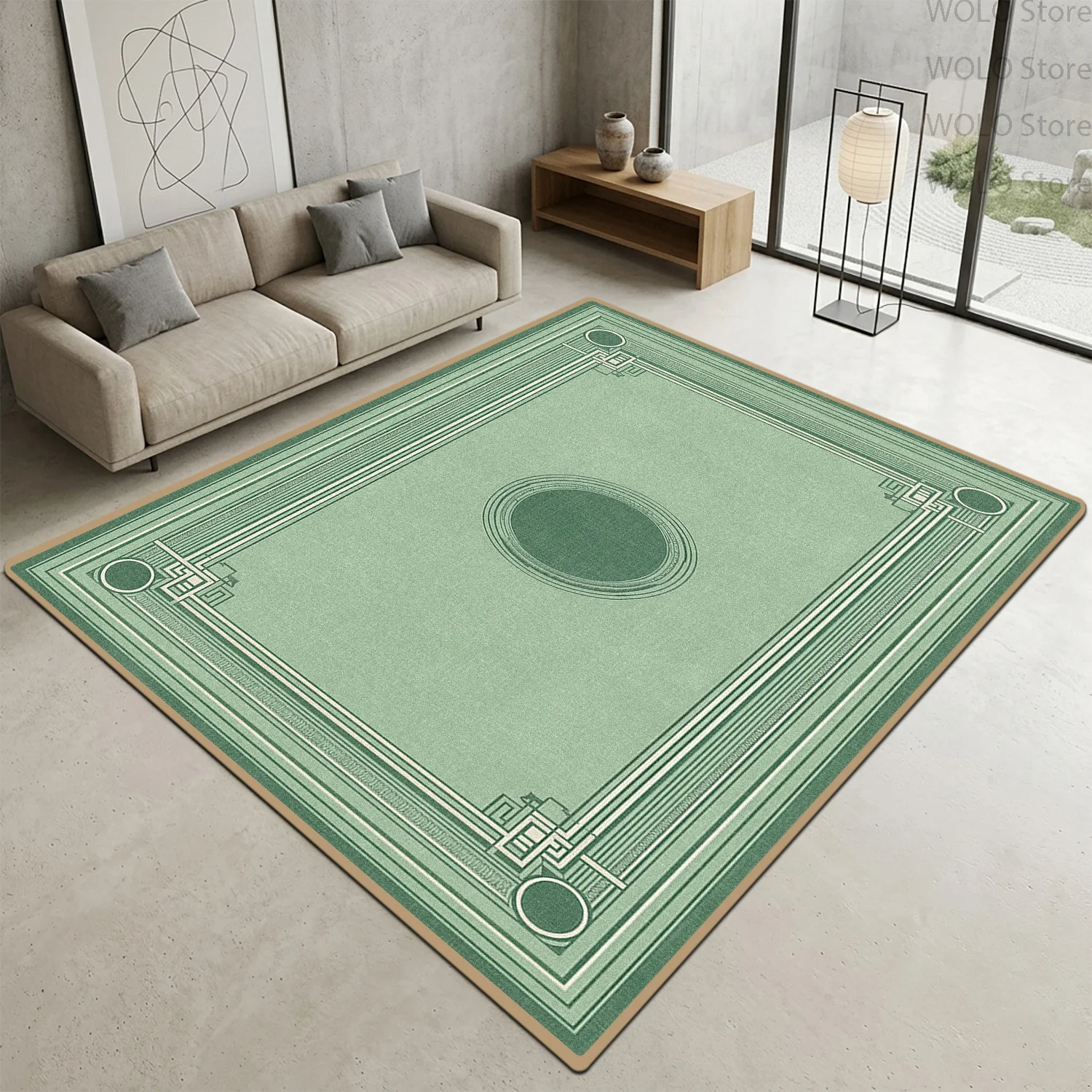 Minimalism Green Plain Color Carpet Modern Living Room Soft Decor Large Size Rugs Non-slip Washable Bedroom Floor Mats Garden