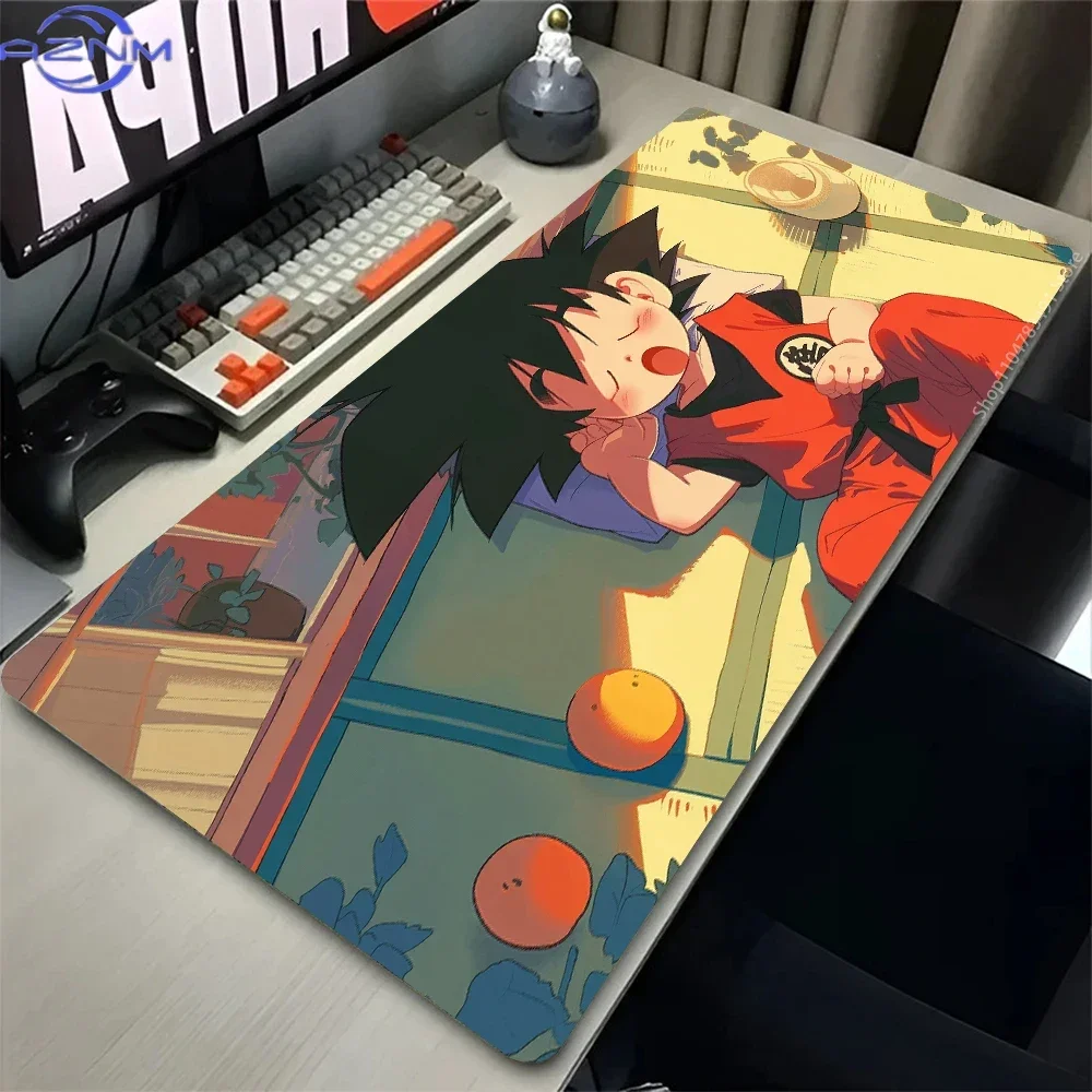 Anime Manga Collage Large Mousepad, Rubber Base Extended Desk Mat with Stitched Edge, Non Slip Table Pad for Gaming and Office U