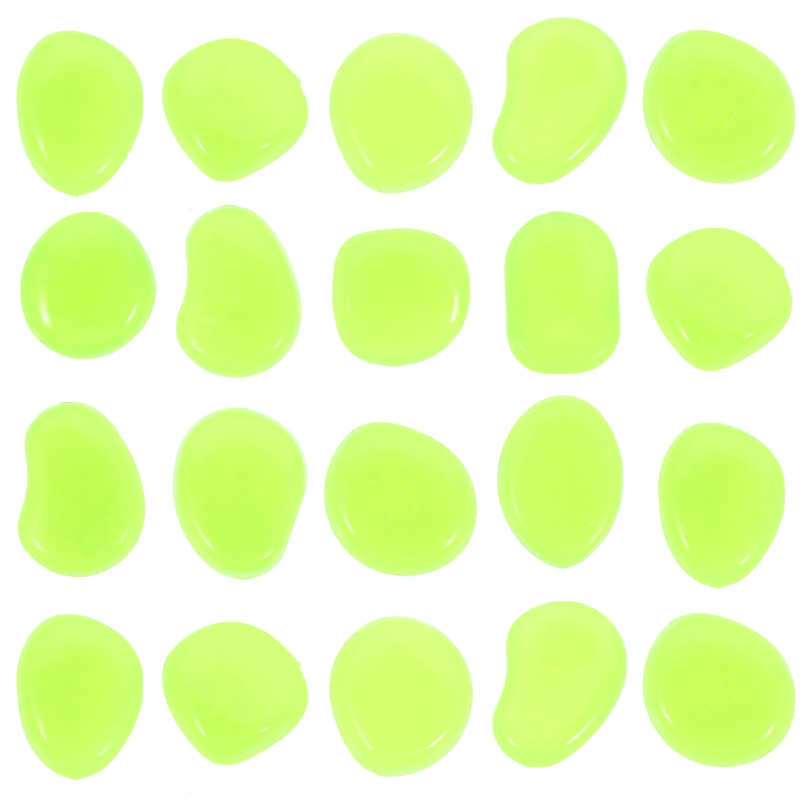 

200pcs Resin Stones In The Dark Pebbles Glow In The Dark Garden Pebbles Outdoor Decor Garden Pathway Glow Rocks Landscaping