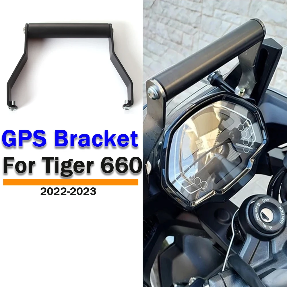 For Tiger660 Motorcycle GPS Plate Bracket For Tiger 660 Accessories Stand Holder Mobile Phone GPS Navigation Plate Bracket 2022-