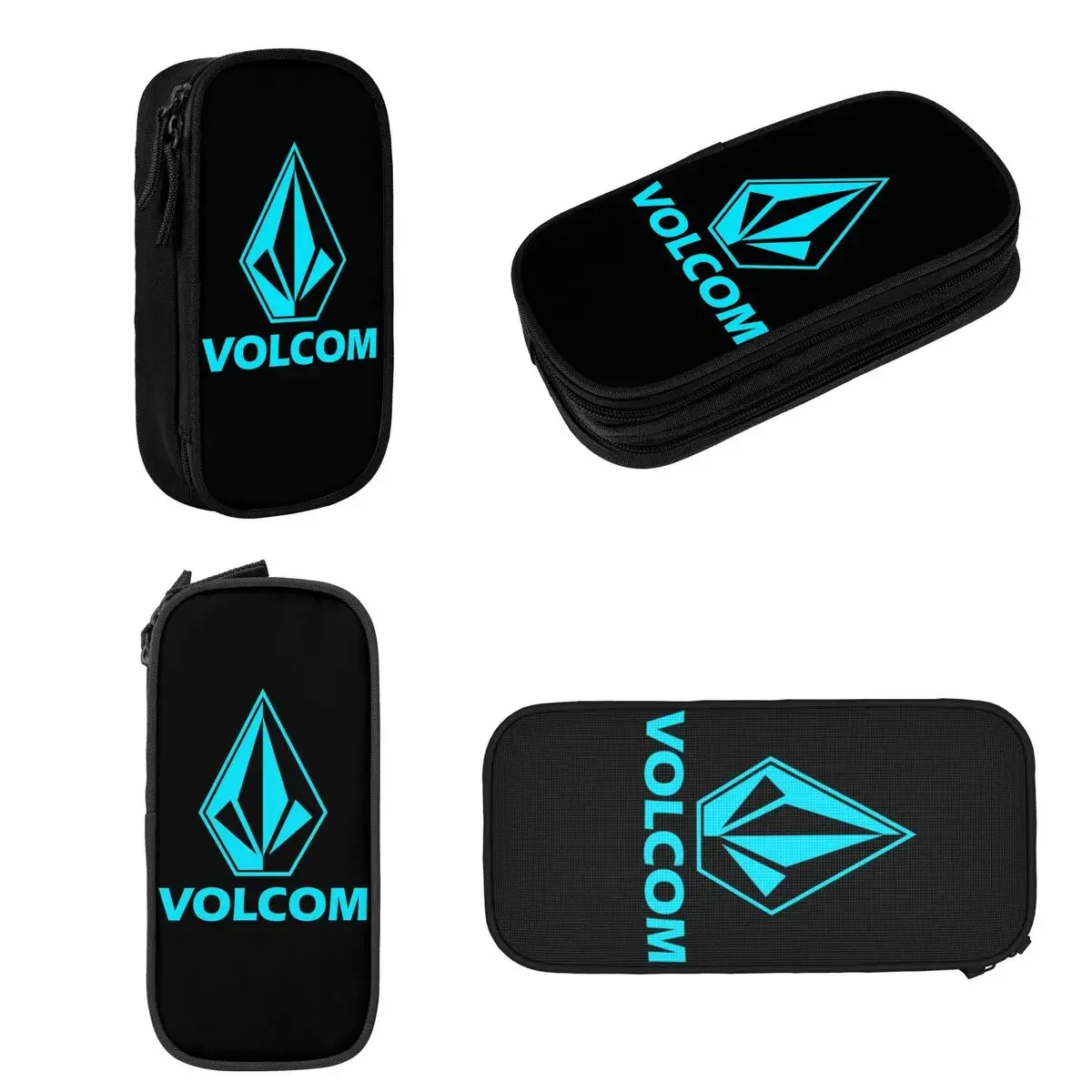 Volcom Logo (4) Pencil Cases Large Storage Pen Bags Pen Box Pencil Pouch For Boys Girls Students Stationery School Office