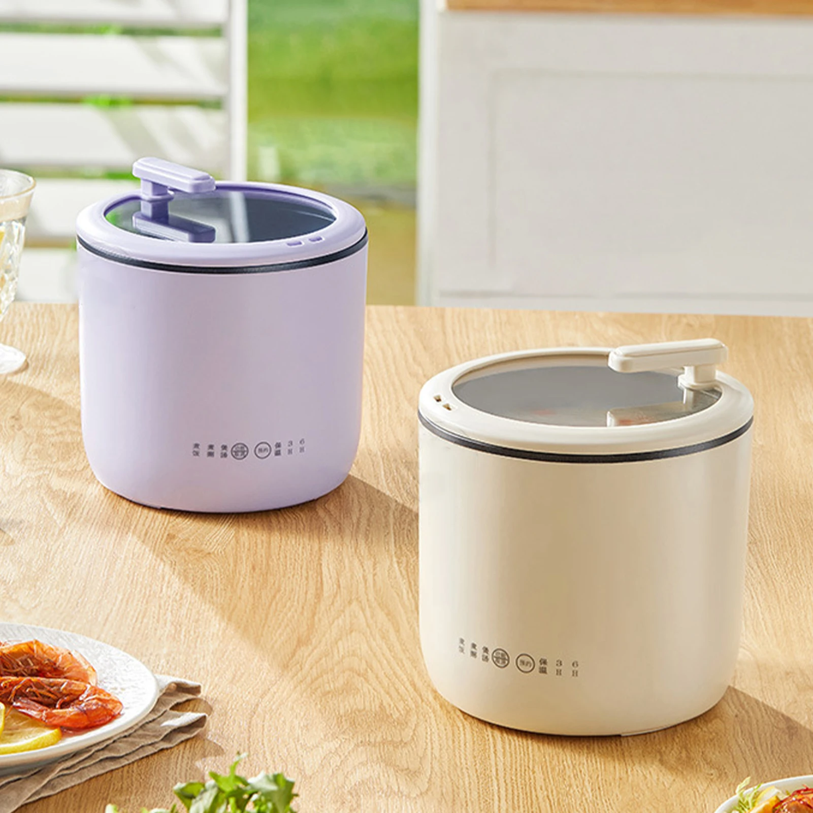 Mini Rice Cooker Electric Mini Rice Maker Portable Perfect Heat Dissipation Non Stick for Home Travel Dormitory Office Outdoor