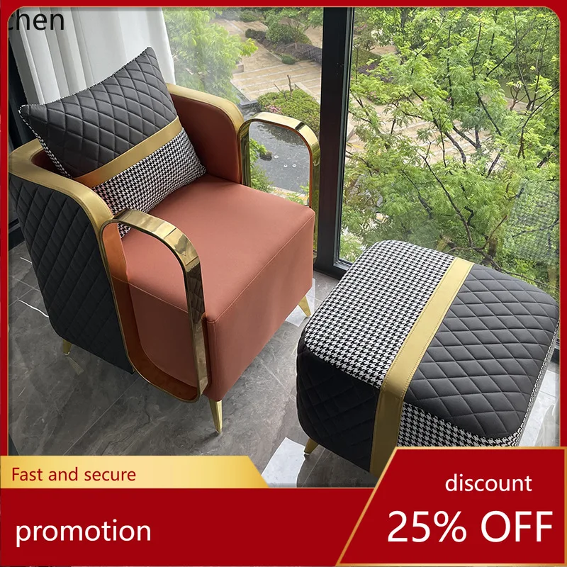 

ZML Sofa Chair Single Person Balcony Area Arrangement Bedroom Reclining Homestay Leisure Reading Chair