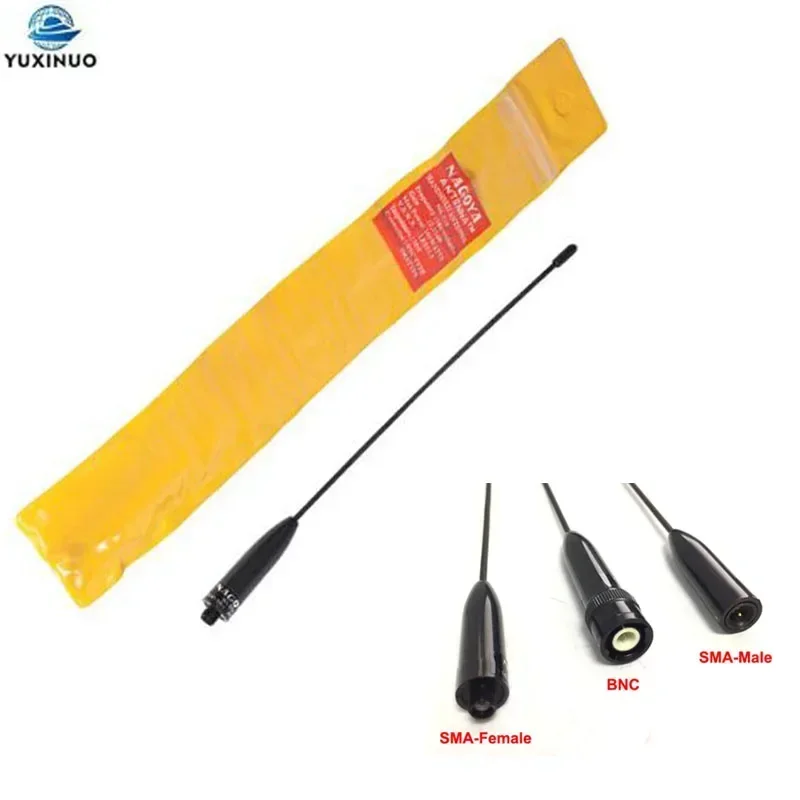 Nagoya NA-519 VHF UHF 144/430Mhz Dual Band SMA Male/SMA Female/BNC NA519 Whip Antenna for Kenwood TYT Baofeng UV-5R 888S Radio
