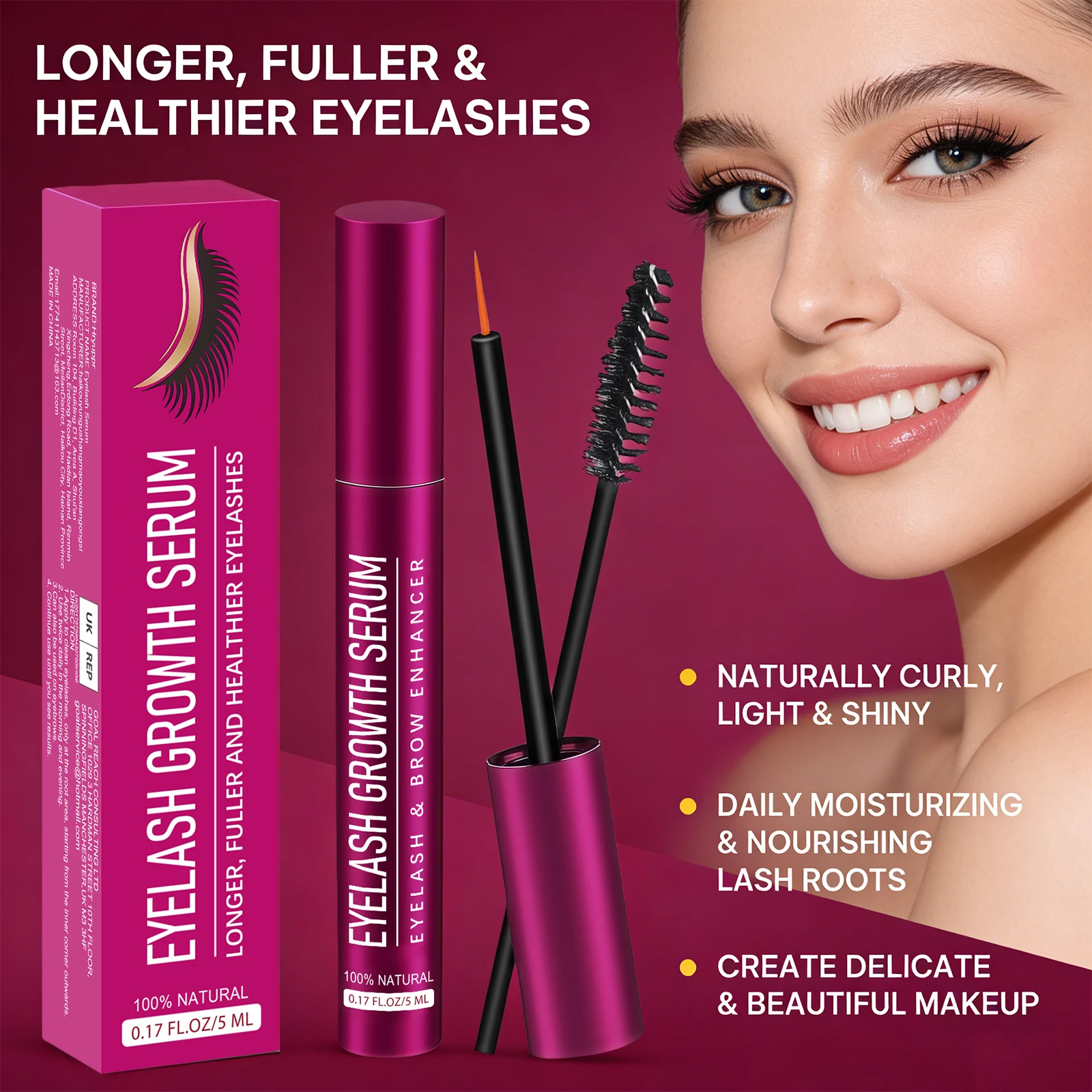 Eyelash Serum for Promote Eyel - огляд і ціна Lash Serum Growth