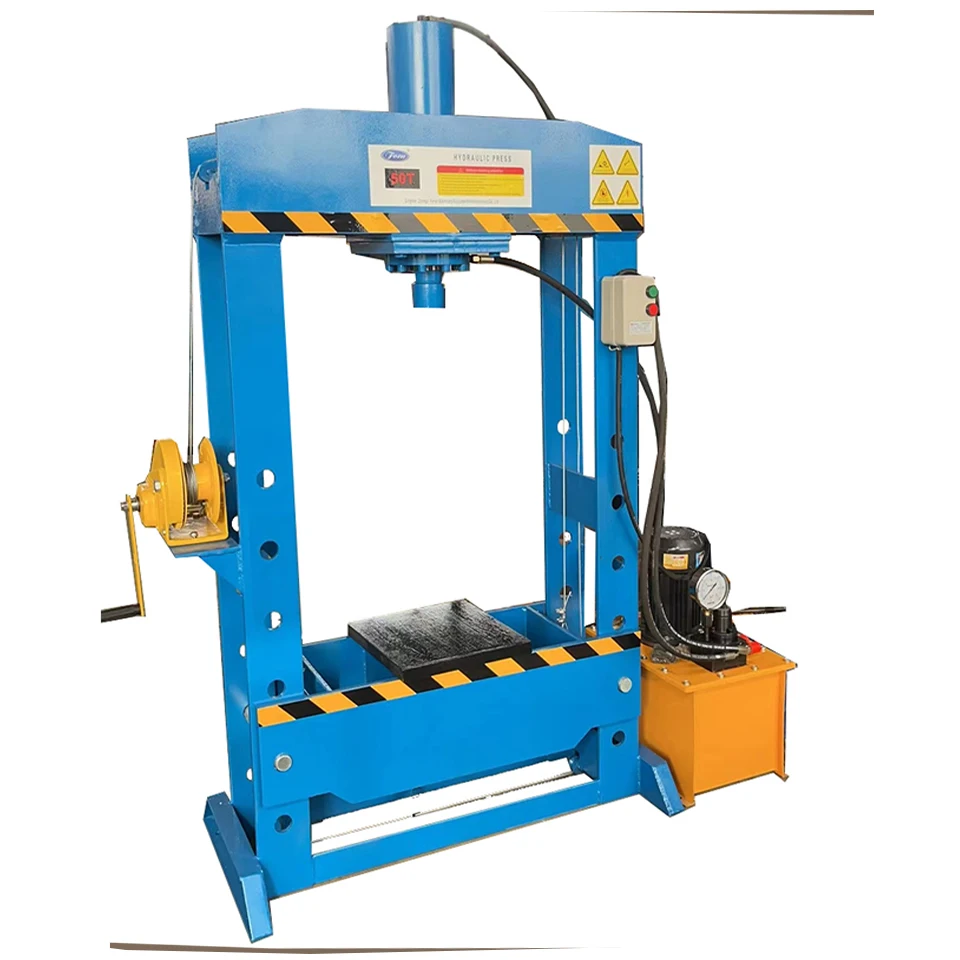 

50t Hydraulic Punching Machine Hydraulic Shop Press Pressing Machine Electric Hydraulic Pressing Machine With Winch
