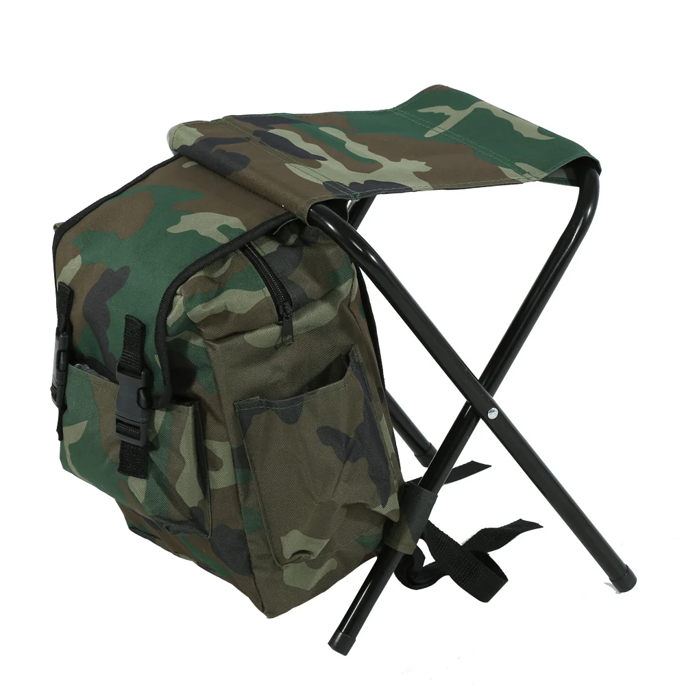 Folding Fishing Stool Folding Stool Fishing Seat Foldable Outdoor Camping Fishing Stool Convenient Carry Seat With Storage Bag