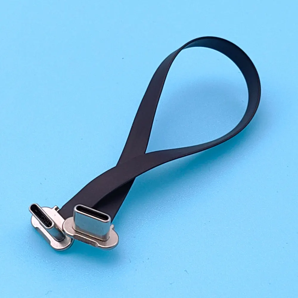 USB C Type-C USB FPC Soft Flat Cable Male To Male Charging Cable Fast Charge Charging Wire Extention for Phone