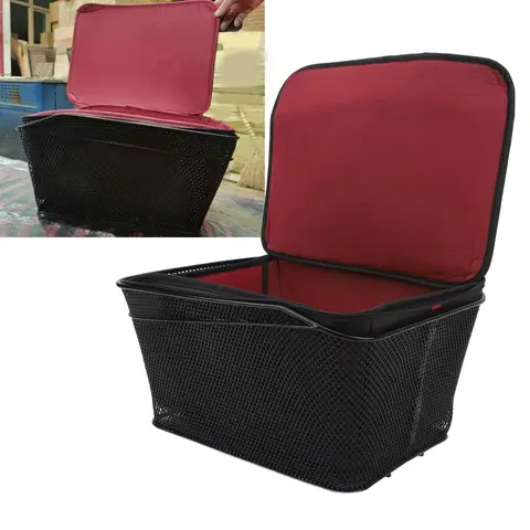 야외 자전거 랙 가방, 후면 자전거 바구니, 20L 용량 20kg 베어링, 방수 랙 보관 가방