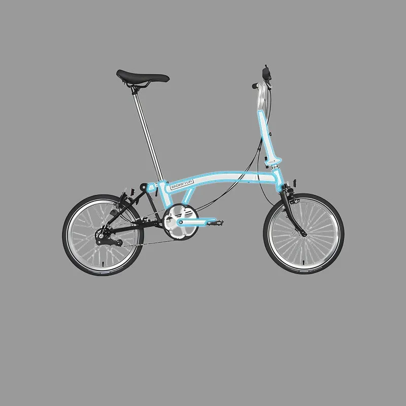 

Прозрачная защитная пленка для велосипедов Brompton A/C/P/T Line Frame Sticker - невидимая пленка для велосипеда, устойчивая к царапинам пленка для рамы.