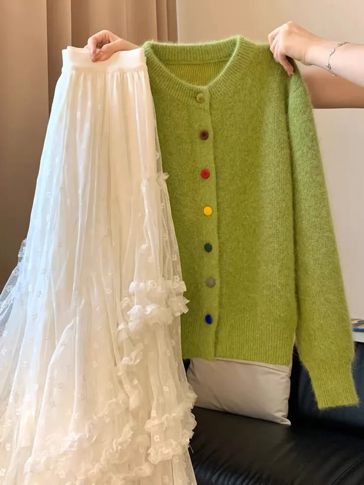 

Женские летние кардиганы с графическим принтом, V-образным вырезом, эластичные, с минималистичным дизайном, тонкой вязкой, разноцветными вставками в виде сердец, без спинки, облегающие