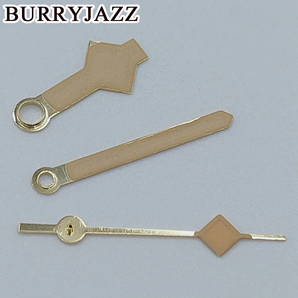 BURRYJAZZ NH35 NH36 NH38 7S26 7S36 4R35 4R36 Watch Hands Black Yellow/ Gold Yellow Hands Green Luminous