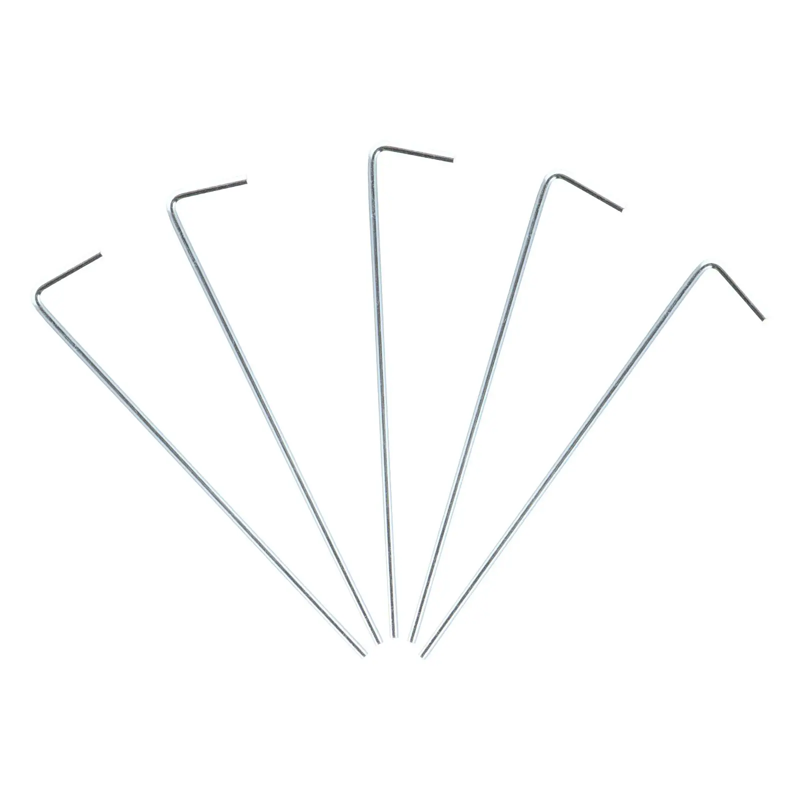 

40pcs Tent Stakes Metal Ground Pegs Aluminum Alloy Strong Capacity Not Deform Easy Install Camping Garden Outdoor Silver
