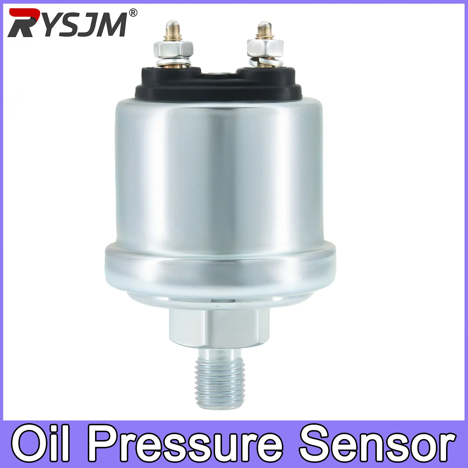 0~10 Bar Engine Oil Pressure Sensor 10mm with Measuring Range Fit for Car Boat Oil Pressure Gauge Sender M10 & NPT-1/8