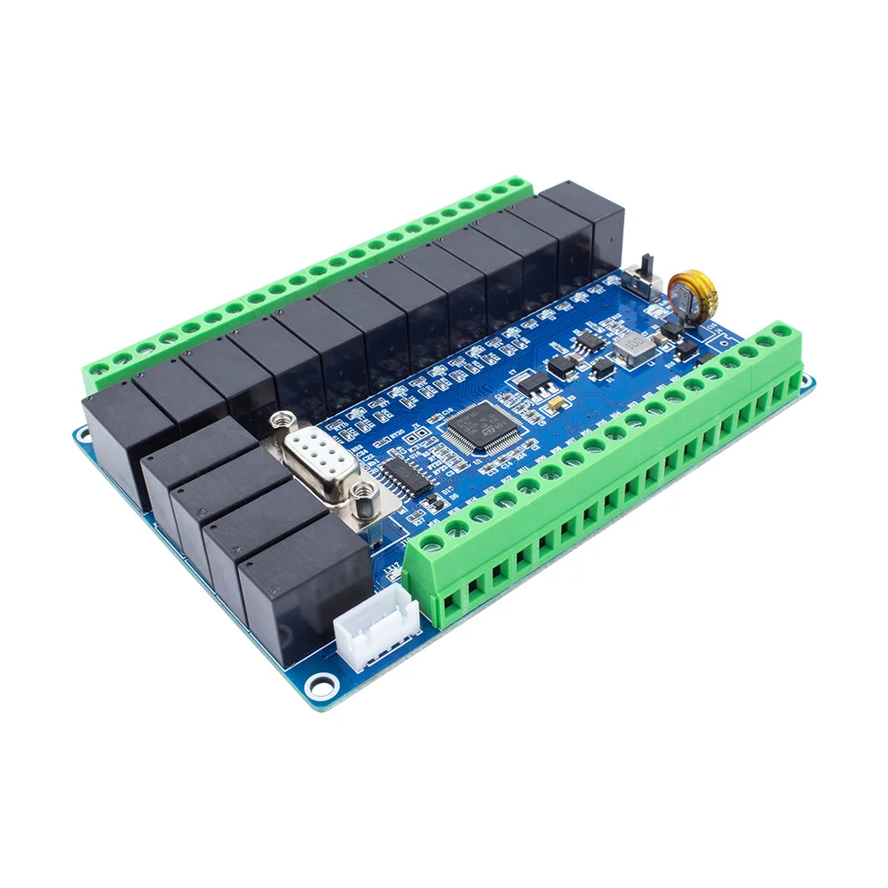 Imagem -04 - Módulo de Atraso do Relé da Escala Dc12v 24v de Fx1n32mr 1028v com Cabo de Programação Rs232 Opcional da Base