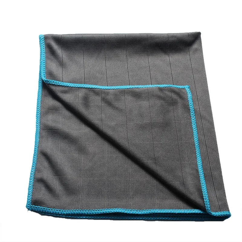 Microfiber Carbon Cloth To Wipe Windows Wine Glasses Tableware Glass Cleaning Cloth Carbon Fiber Rag Easy Clean Rag