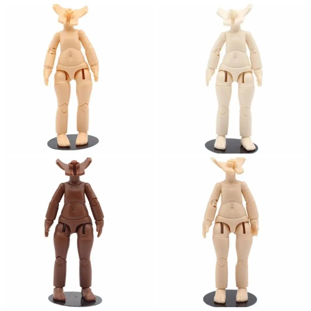 Doll Accessories Multi Joints Ob11 Doll Body Movable Replacement DOD Body 10.5cm Dress Up Doll Model Toy Gsc Head