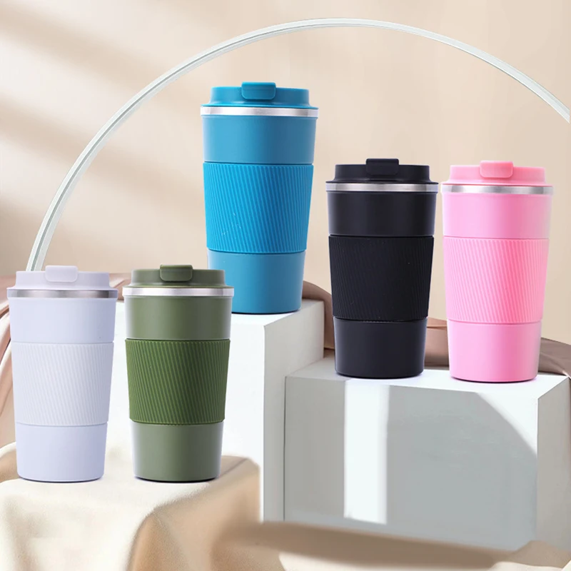 380ml 510ml Stainless Steel Coffee Cup Thermal Mug Garrafa Termica Cafe Copo Termico Caneca Non-slip Travel Car Insulated Bottle