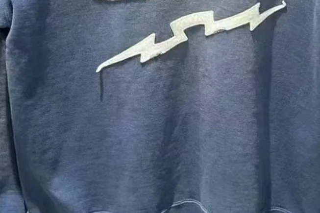 غسلها سانت 25SS CRW-N بلوزات عرق الرجال النساء Crewneck عالية الجودة البرق التطريز هوديي