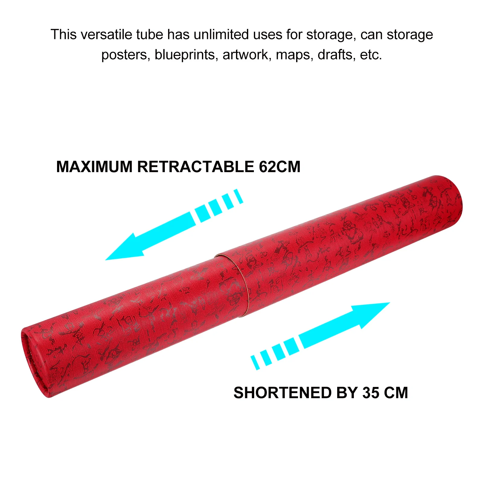 

Calligraphy Painting Tube Bracket Box Poster Carrier Specialty Paper Storage Documents Blueprints Artwork Drawings Waterproof