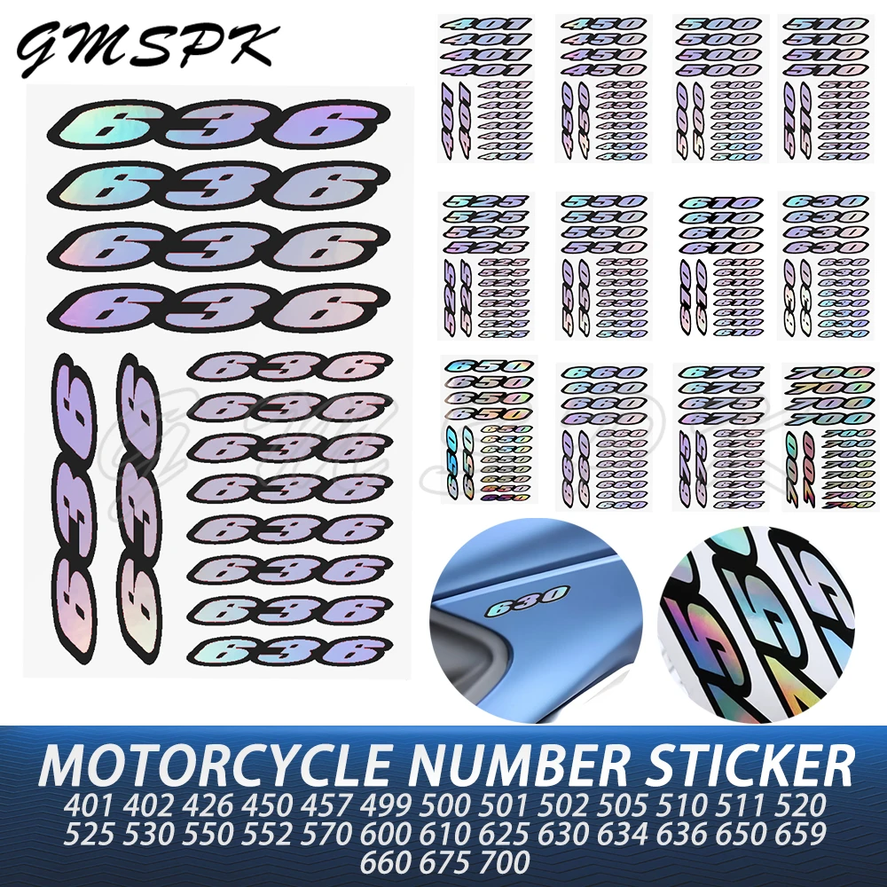 

Laser Number 401-700 Motorcycle Stickers Fuel Tank Helmet Windshield Decals Fit for Benelli Honda Kawasaki Yamaha Suzuki ktm,etc
