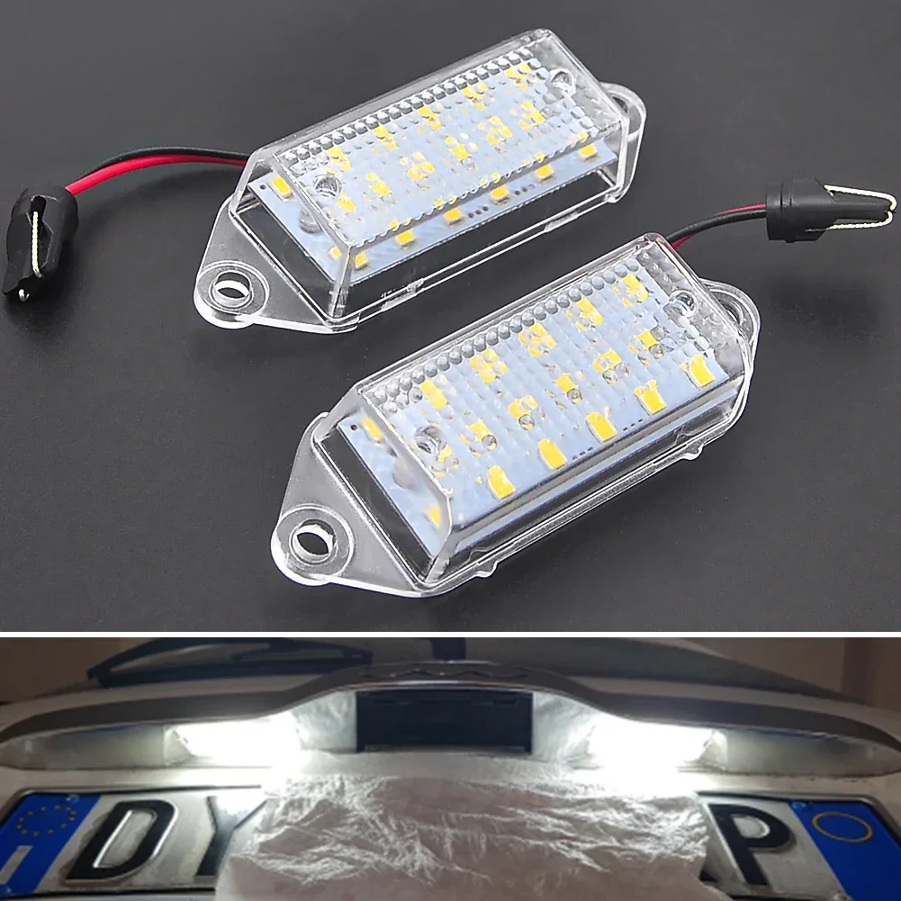 WF-2Pcs LED License Number Plate Light For Mitsubishi 2003-2017 Lancer & 2007-2016 Evo Evolution X Tail Tag Lamps - view 3