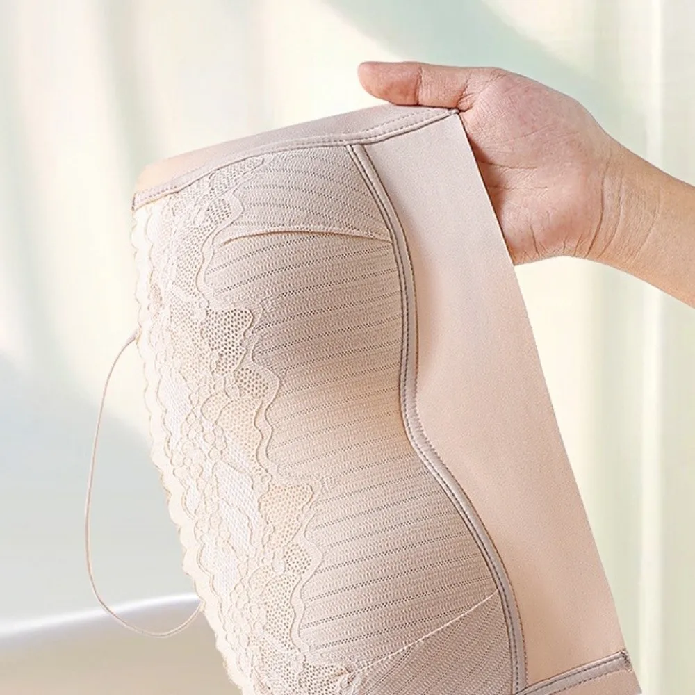 

Close-fitting Lace Wireless Bra Shockproof Anti-sagging Brassiere for Women Gathered Breasts Solid Color Push Up Underwear