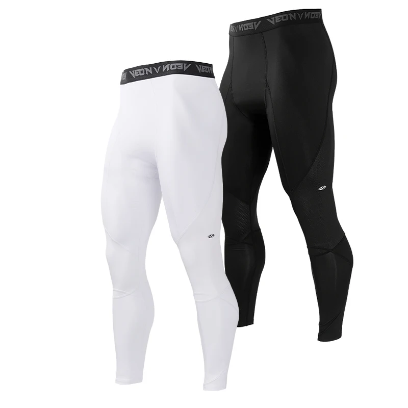 Herren 9/10 Kompressionshose Slim Fit Workout-Tights für Laufen, Fitness, Sport, Muskelunterstützung, Schnelltrocknend, Atmungsaktiv, Dehnbare Hose