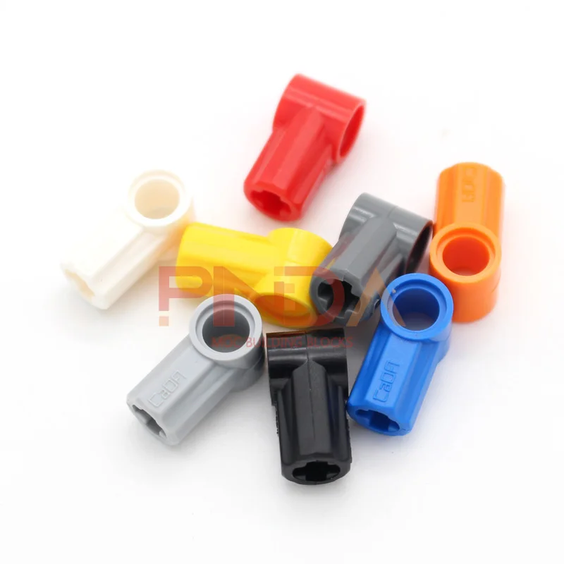 40pcs Technology Parts 32013 Axle and Pin Connector Angled #1 Bricks Building Blocks Parts DIY Accessories Compatible with Toy