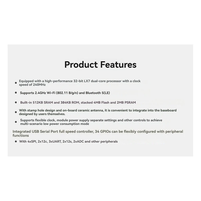 ESP32-S3 Zero Mini Development Kit 240 MHz Mikrocontroller, BT 5.0 Mini Development Board Ideal für Iot-Projekte (mit gelötet)