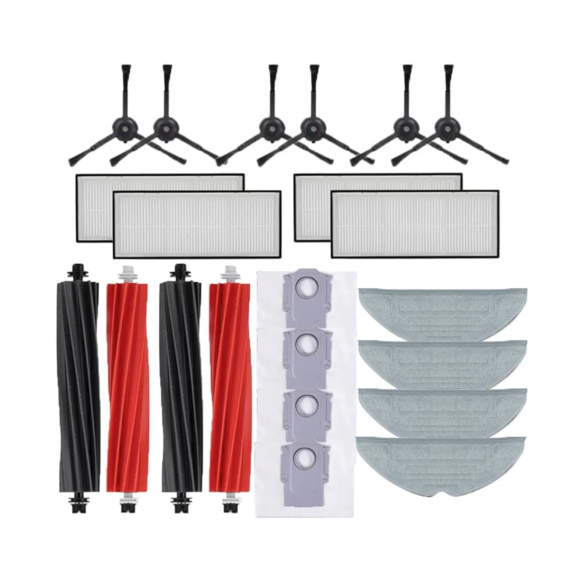 

For S8 S8 Pro Ultra S8+ Spare Parts Main Side Brush Mop Cloths HEPA Filters Dust Bags Accessories