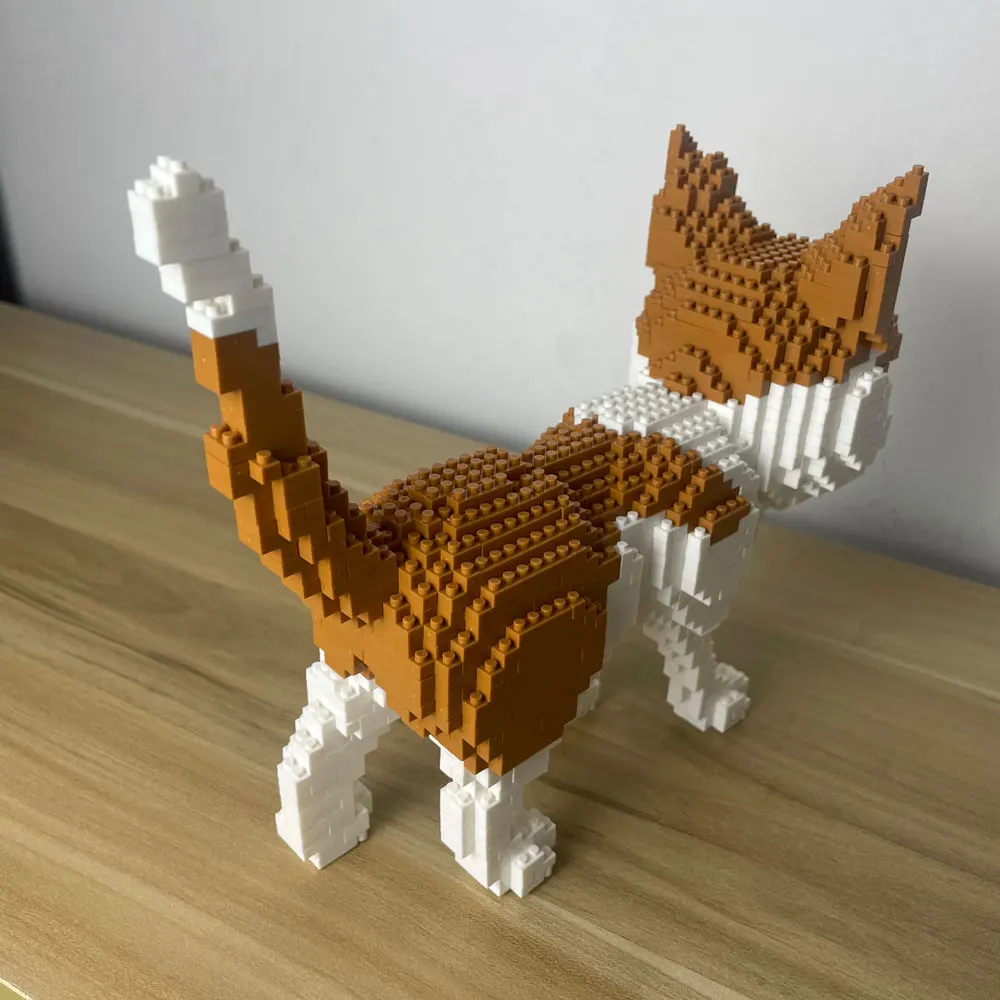 KNEW BUILT 1200 Stück Mikro-Bausteine für Haustiere und Katzen – niedliche Schreibtisch-Dekoration, Stressabbau-Puzzlespielzeug, Weihnachts-/Geburtstagsgeschenk – Detail 11