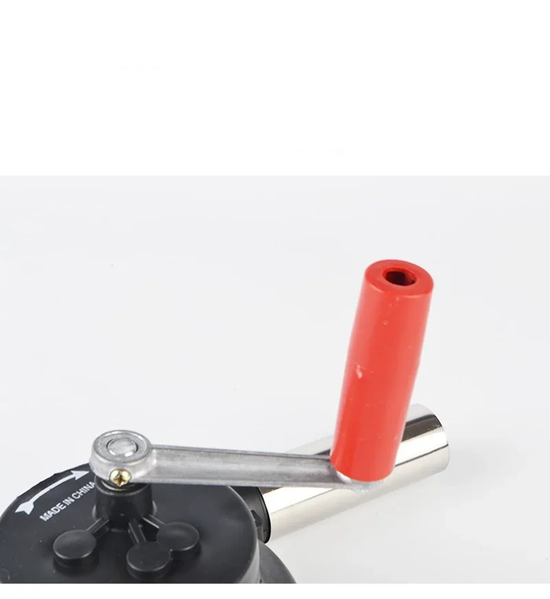 أدوات منفاخ حريق شواء محمولة، منفاخ هواء مكرنك يدويًا، مروحة شواء خارجية، ملحقات تخييم للنزهات