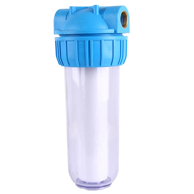 ABEZ Household Water Purifier Pre-Filter Bottle 1In Copper Thread Interface Transparent Filter Bottle Pipeline 1In