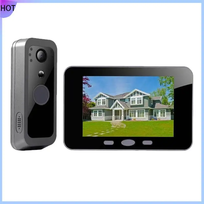 

B45C Smart Home Security Wireless Intercom Doorbell IR Night Vision Video Door Viewer Waterproof Door Camera No Network Needed